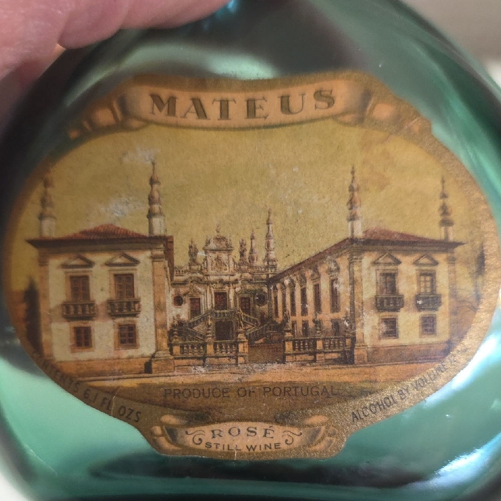 Vintage Miniature Mateus Rosé Wine Bottle c1960s - Picture 4 of 7